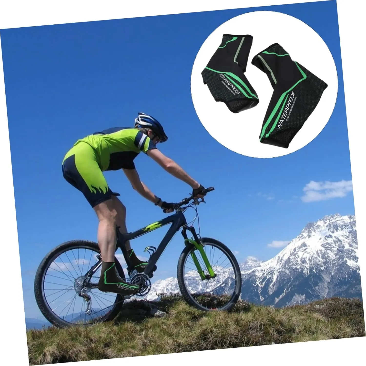 1 Pair Shoe Cover Windproof Overshoes Shoe Protectors Covers Rain Overshoes Blinds Excercise Bike