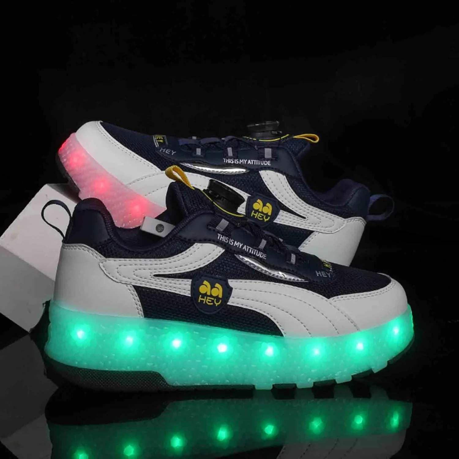 11 LED Light Up Kids Roller Skate Shoes with Wheel, Sneakers for Boys Girls Birthday Thanksgiving Christmas Day