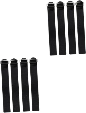 2sets Climbing Hiking Shoe Grip Covers Ice Grippers Binding Straps Universal Fit for Boots 4pcs*2