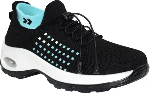 Ad Tec Women's Slip On Sock Sneakers Mesh Upper Walking Shoes | Breathable & Comfortable Air Cushion Casual Wedge Platform Loafers
