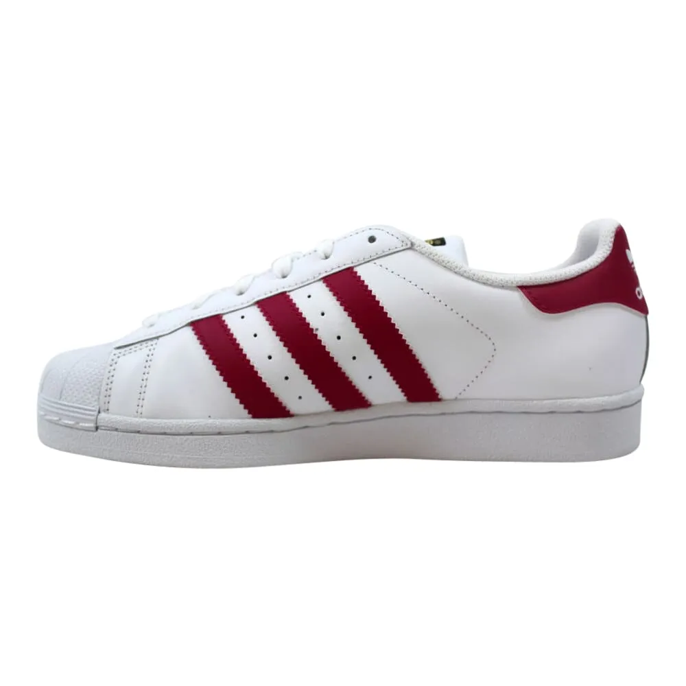 Adidas Superstar Foundation J Footwear White/Bow Pink  B23644 Grade-School