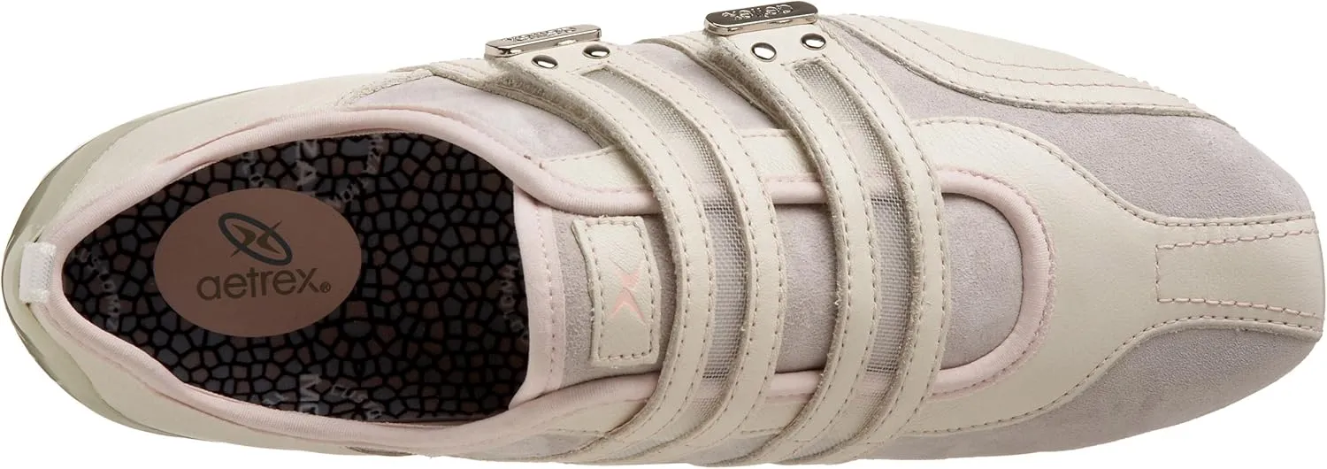 Aetrex Women's Abbey Double Strap Sneaker