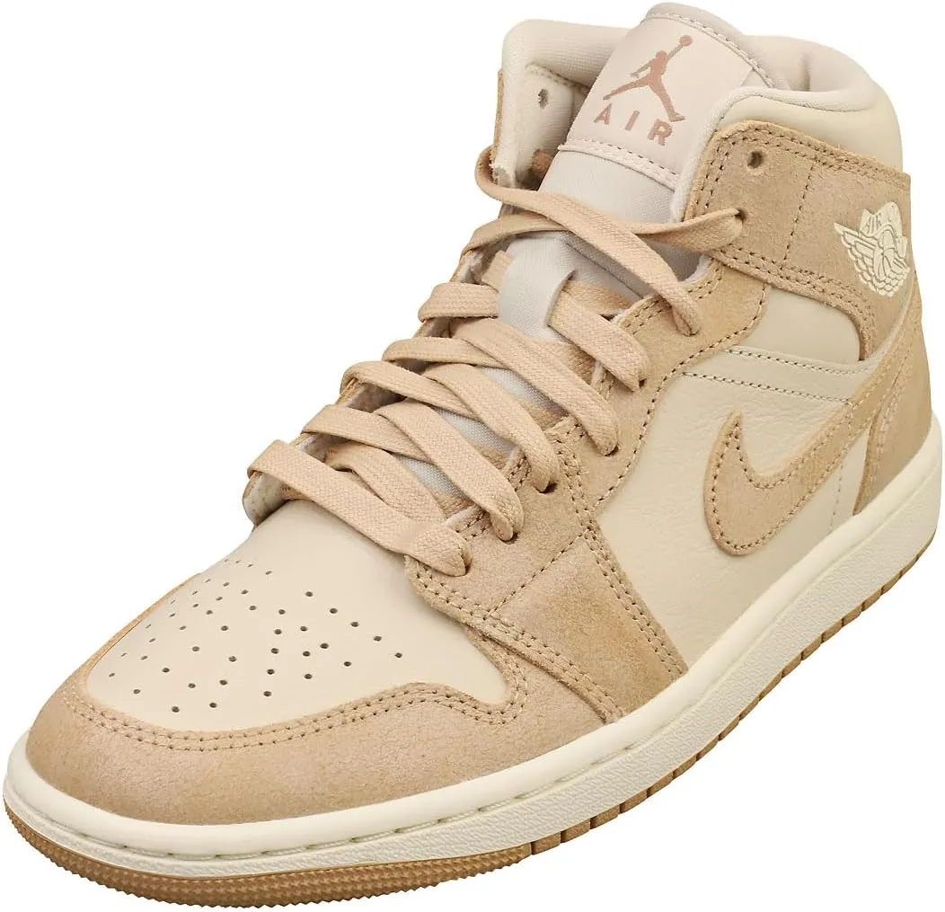 Air Jordan 1 Mid SE Women's Shoes (FJ3448-200, Legend Light Brown/SAIL) Size 10