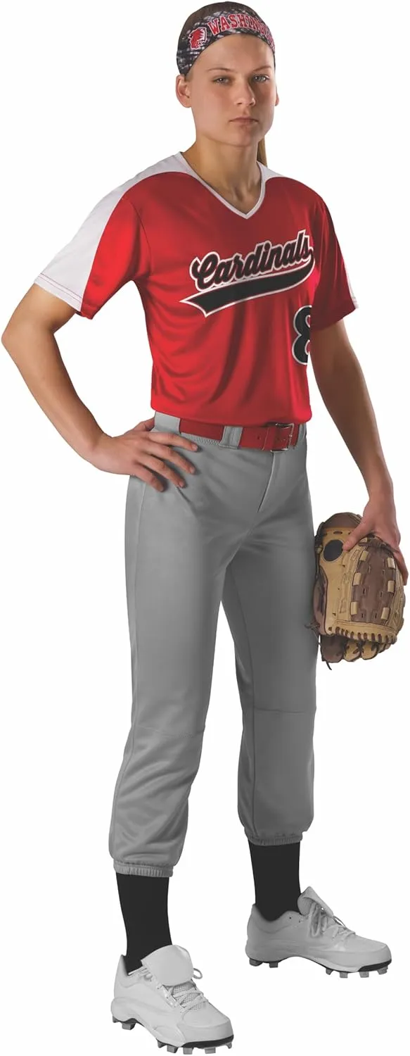 Alleson Athletic Women's Fastpitch/Softball Belted Speed Pant – Moisture-Wicking, Durable Fabric, and Pro-Style Fit