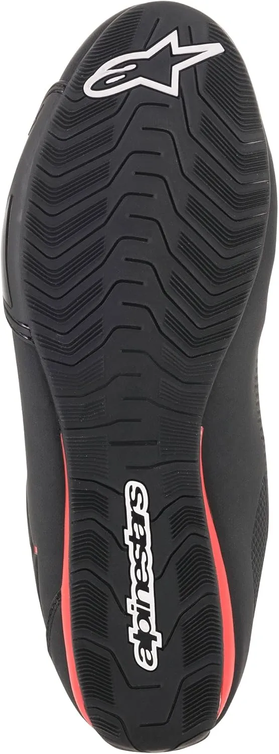 Alpinestars Men's Sektor Vented Street Motorcycle Shoe, Black/Gray/Red, 11