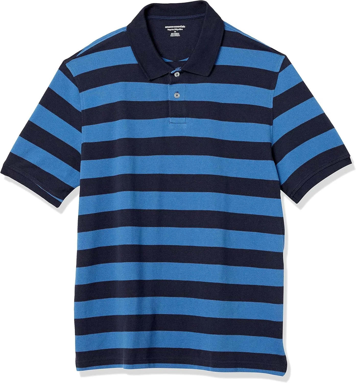 Amazon Essentials Men's Regular-Fit Cotton Pique Polo Shirt (Available in Big & Tall)