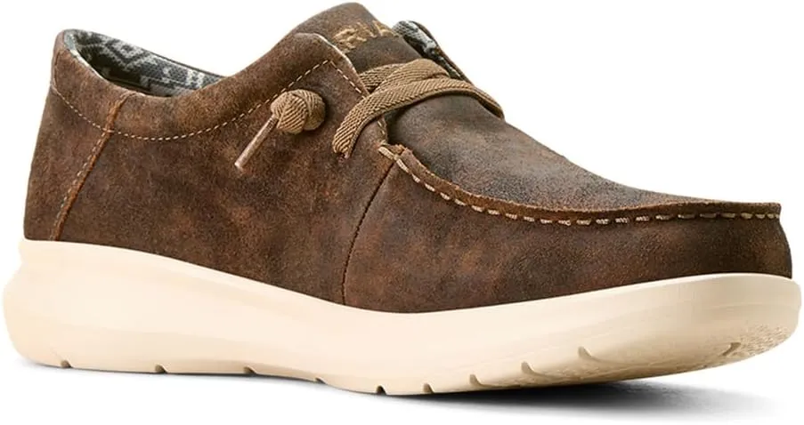 ARIAT Mens Hilo Moc Toe Slip On Casual Shoes - Brown