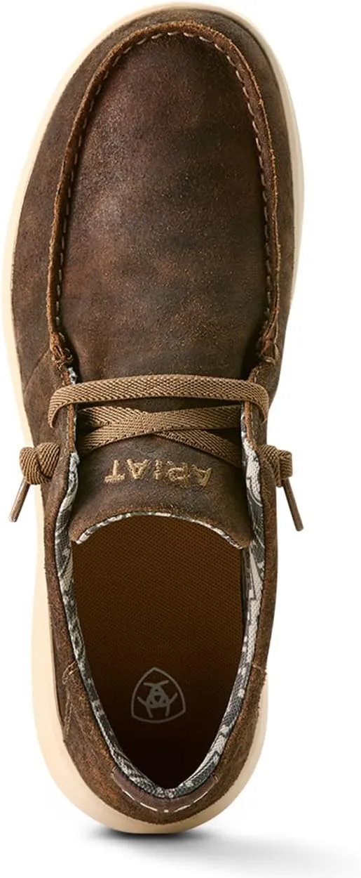 ARIAT Mens Hilo Moc Toe Slip On Casual Shoes - Brown