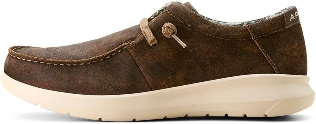 ARIAT Mens Hilo Moc Toe Slip On Casual Shoes - Brown