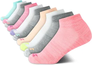 Avia Girls Athletic Performance Cushion Quarter Cut Ankle Socks (10 Pack)