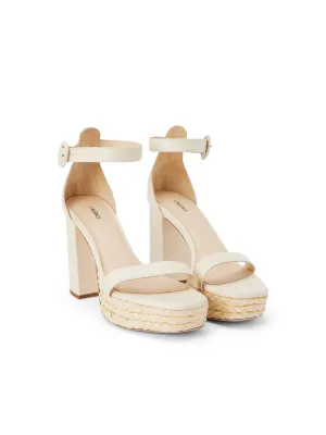 Avia Leather Platform Heeled Sandal