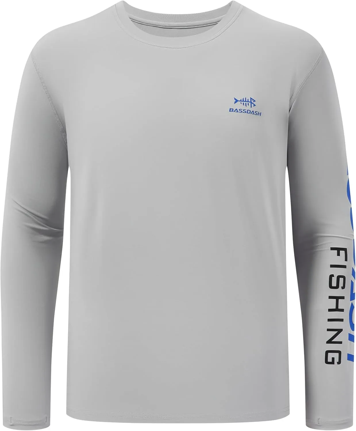 BASSDASH Men’s UPF 50  Sun Protection Long Sleeve Shirts Quick Dry Performance SPF UV Shirt for Outdoors Fishing Hiking FS31M
