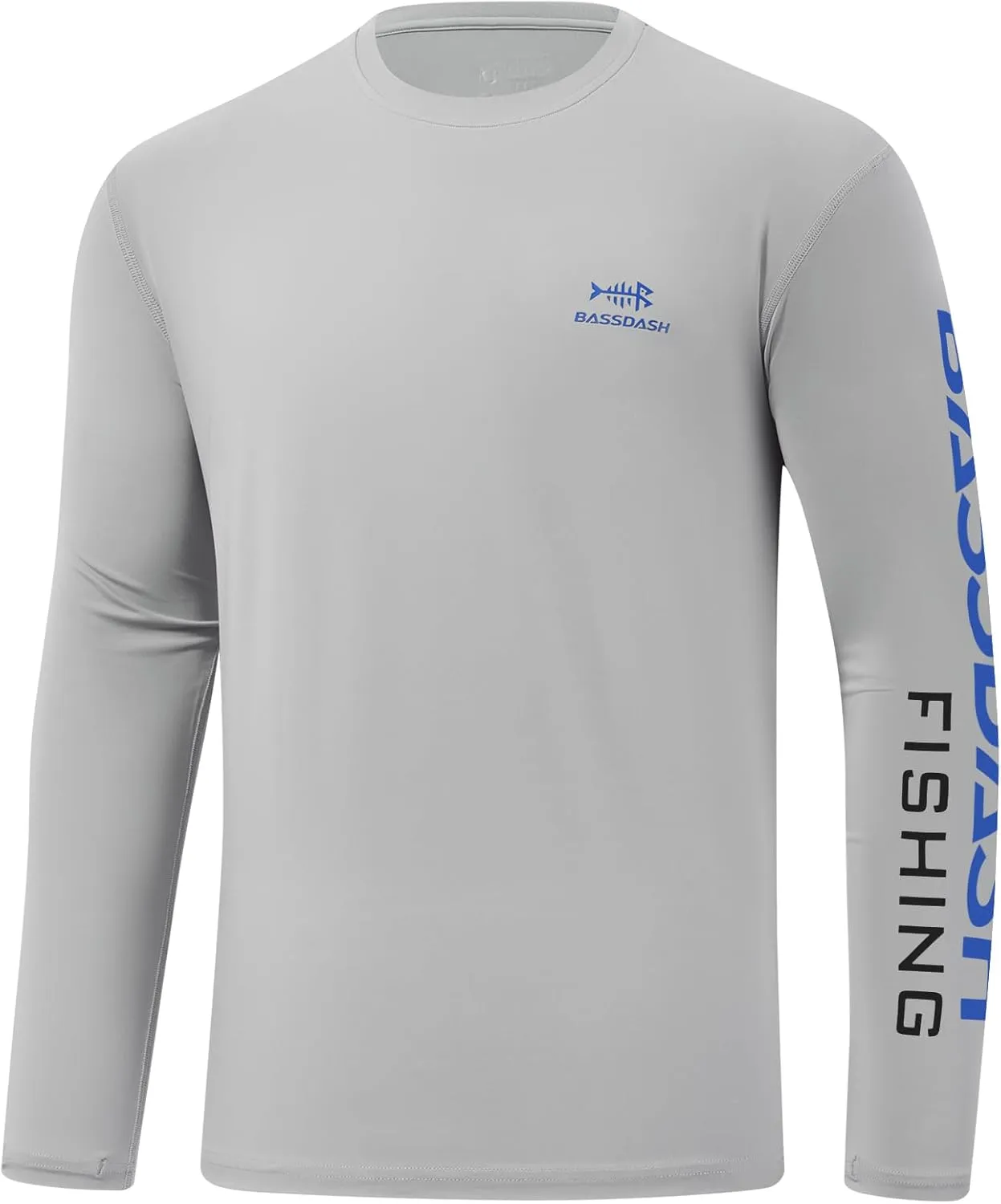 BASSDASH Men’s UPF 50  Sun Protection Long Sleeve Shirts Quick Dry Performance SPF UV Shirt for Outdoors Fishing Hiking FS31M