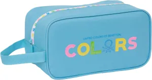 Benetton Spring – Medium Shoe Rack, Multipurpose, Pencil Case, Sport, Extracurricular Shoes, Football, Comfortable and Versatile, 29 x 14 x 15 cm, Sky Blue, Light Blue, Estándar, Casual, Light Blue