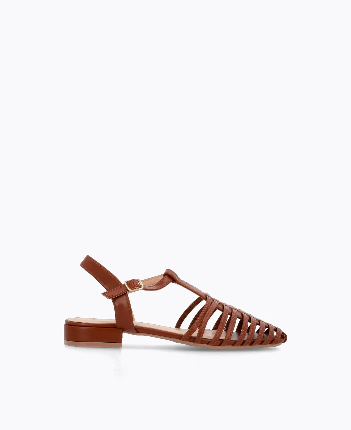 Bernice Flat Sandals - Camel