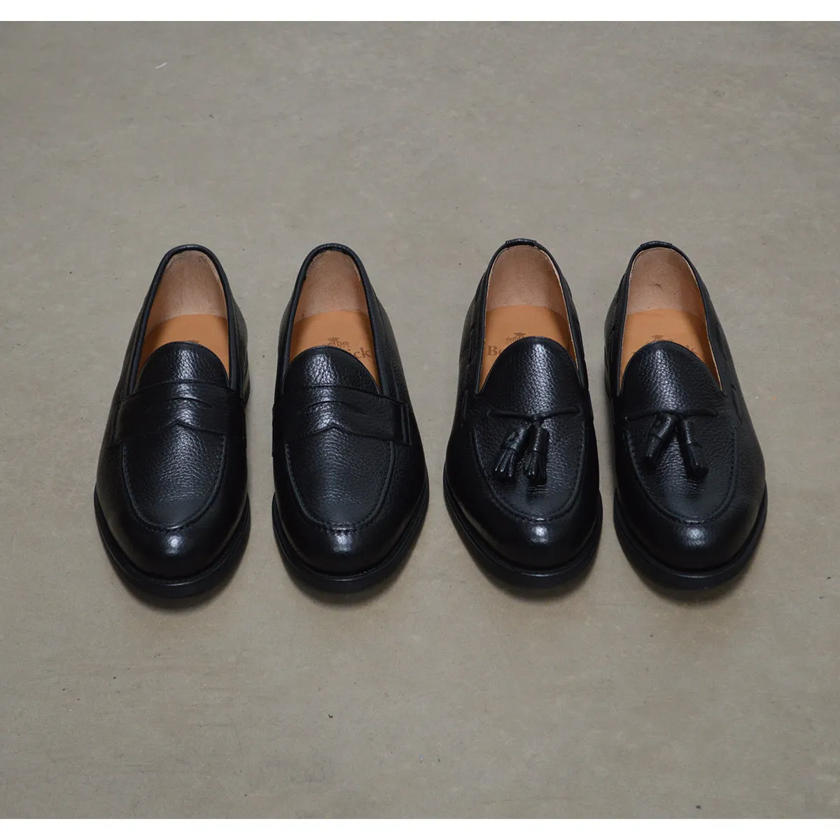 Berwick 1707 Tasselled Slip On (8491) Black Deerskin