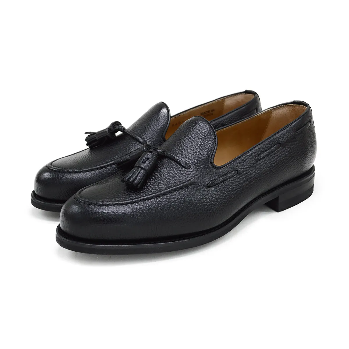 Berwick 1707 Tasselled Slip On (8491) Black Deerskin
