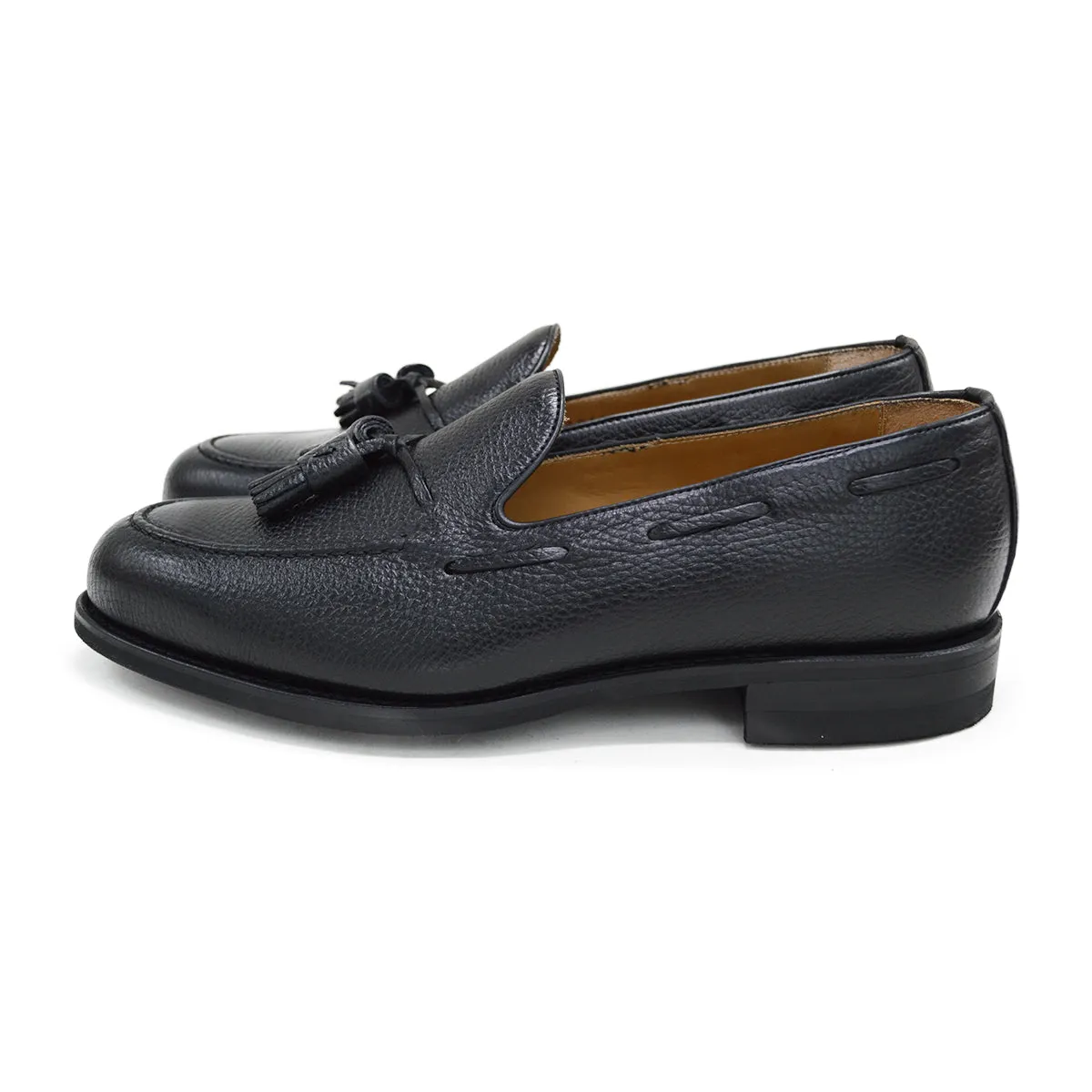 Berwick 1707 Tasselled Slip On (8491) Black Deerskin