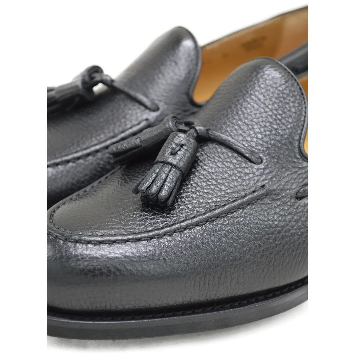 Berwick 1707 Tasselled Slip On (8491) Black Deerskin