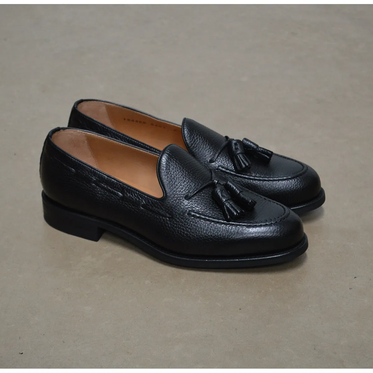 Berwick 1707 Tasselled Slip On (8491) Black Deerskin