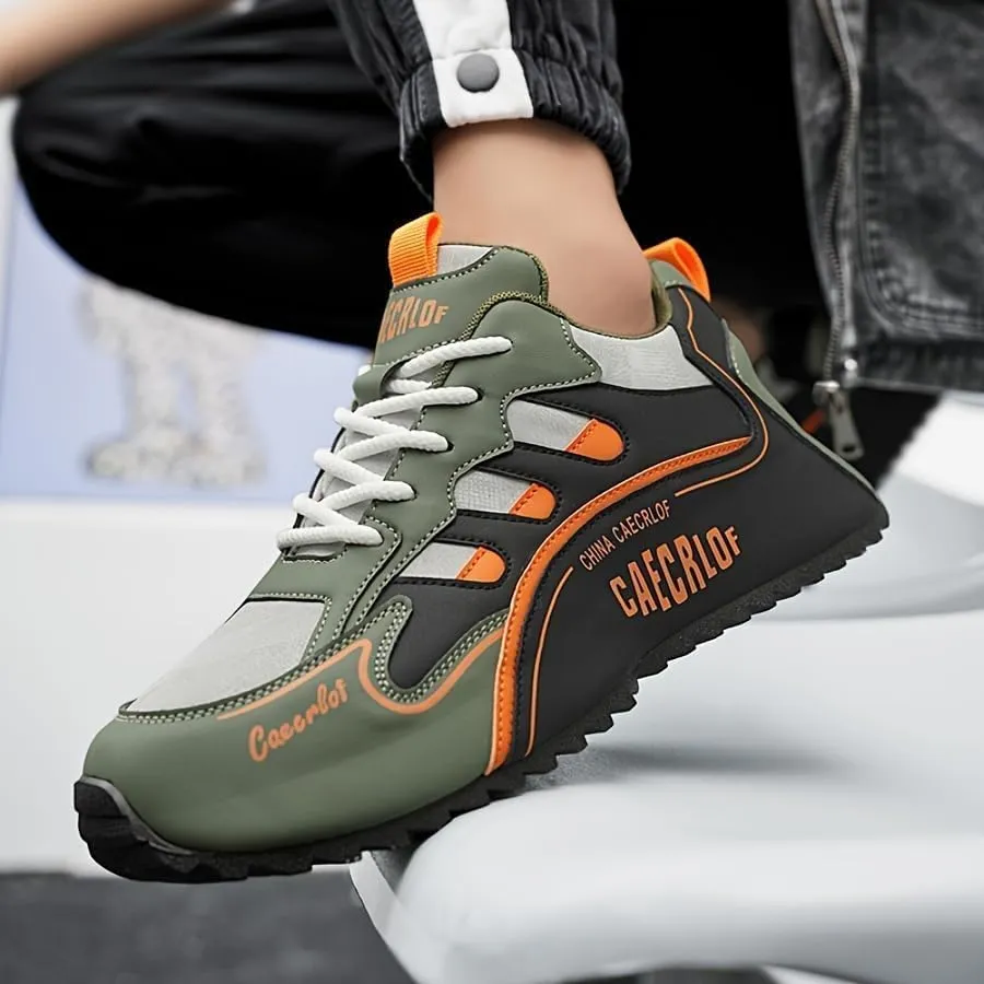 Big Size Men's Fashionable Flat Sports Shoes - Comfortable Skateboarding & Outdoor Non-Slip Walking Casual Sneakers