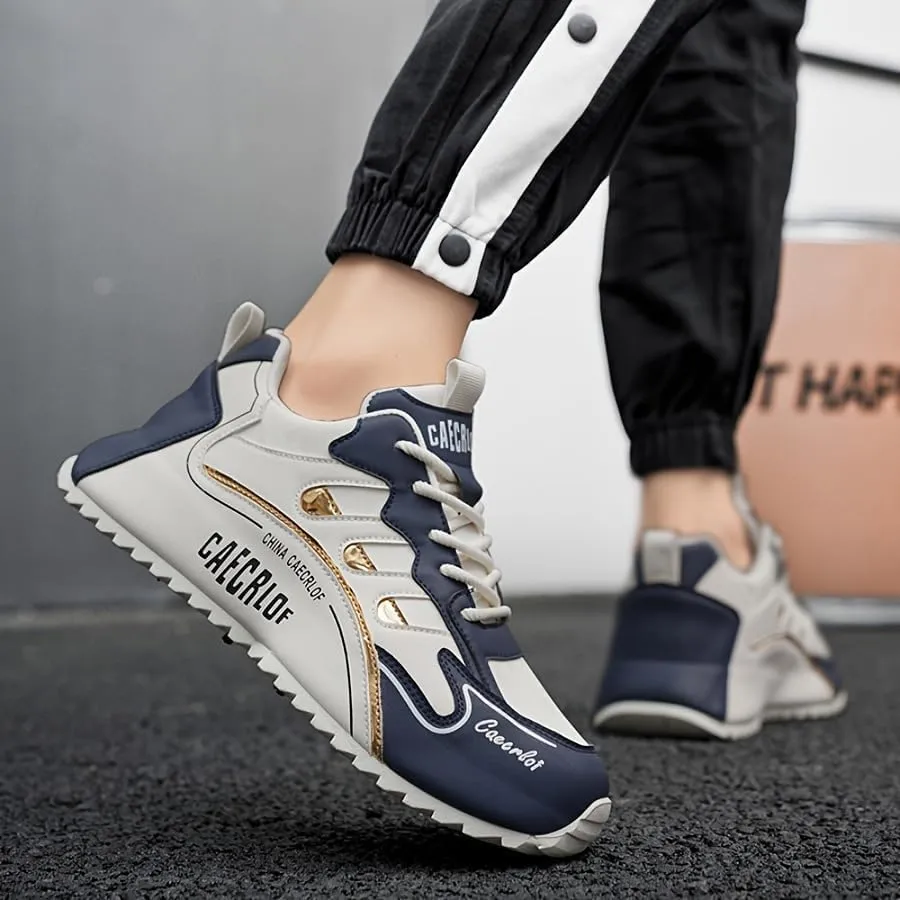 Big Size Men's Fashionable Flat Sports Shoes - Comfortable Skateboarding & Outdoor Non-Slip Walking Casual Sneakers