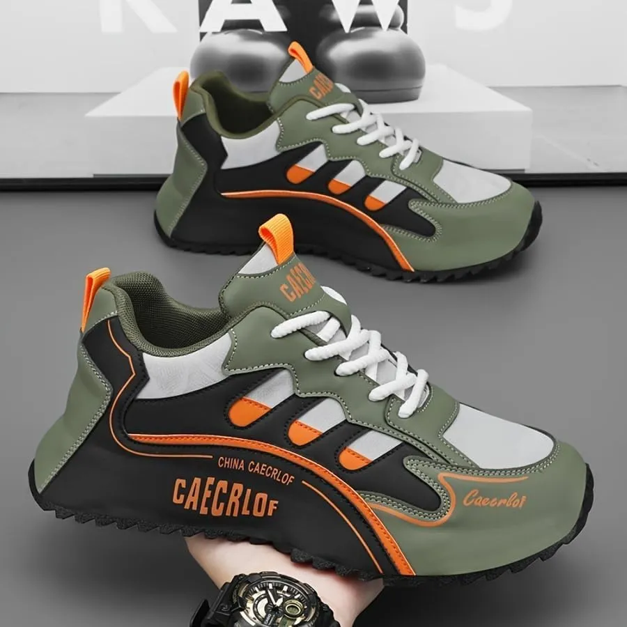 Big Size Men's Fashionable Flat Sports Shoes - Comfortable Skateboarding & Outdoor Non-Slip Walking Casual Sneakers