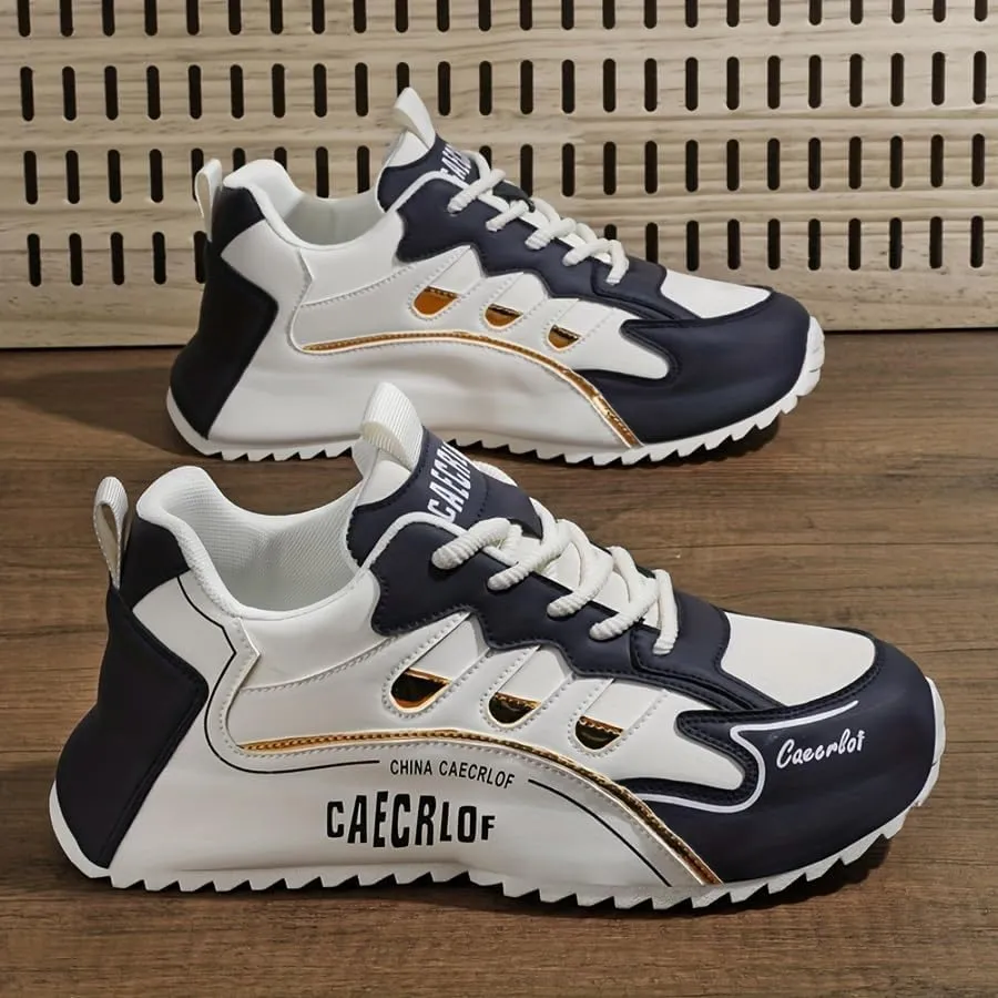 Big Size Men's Fashionable Flat Sports Shoes - Comfortable Skateboarding & Outdoor Non-Slip Walking Casual Sneakers
