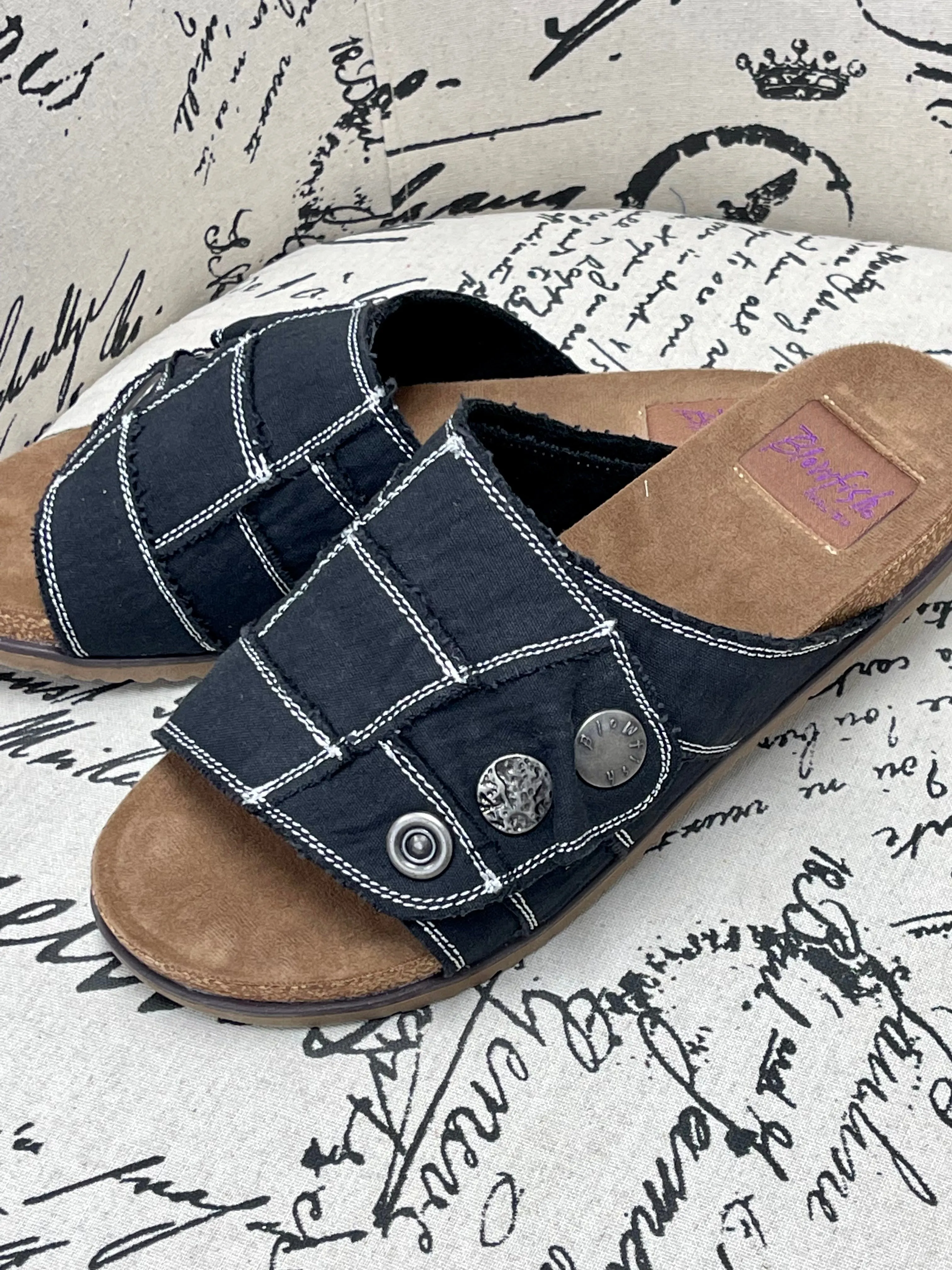 Blowfish Vintage Black 'Fomo' Slide