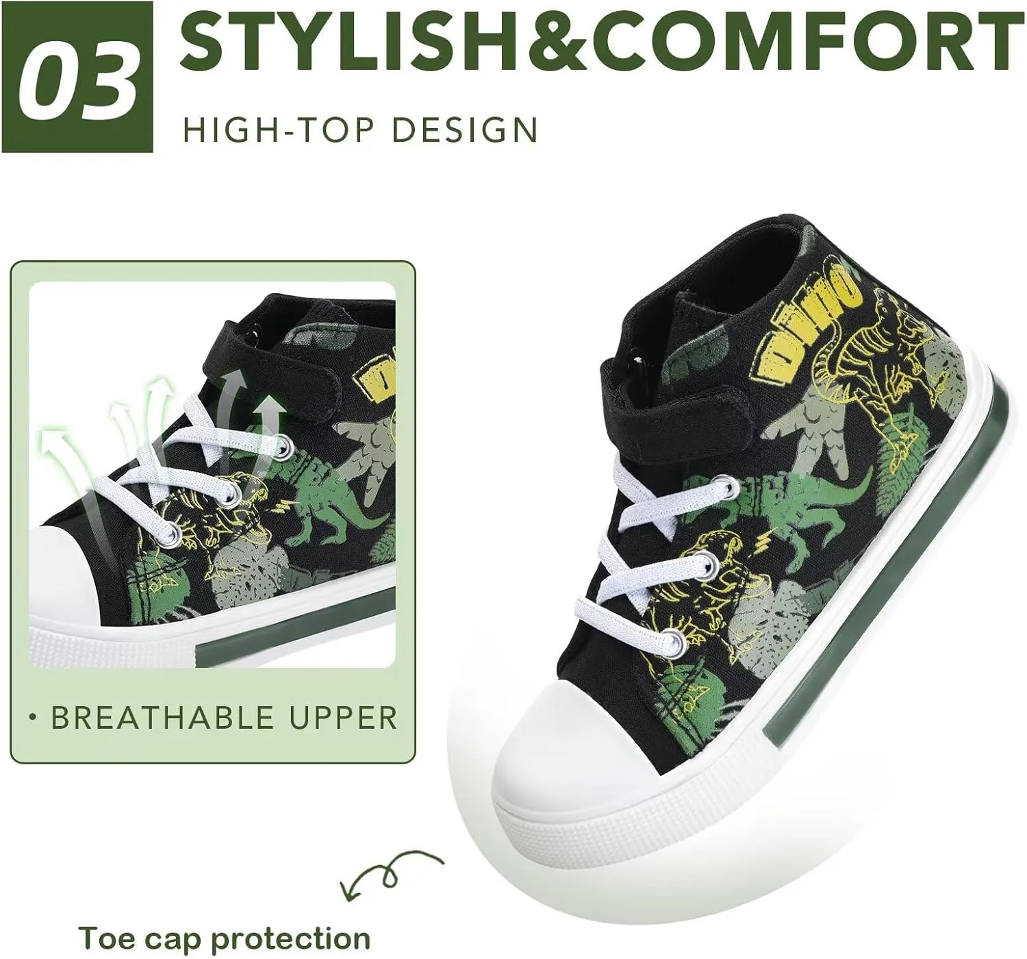 Boys Girls Light Up Sneakers Toddler Canvas High Top Fashion Sneaker Kids Casual Walking Shoes