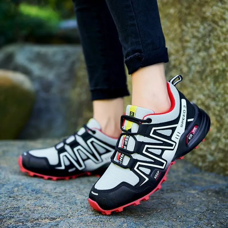 Breathable Hiking Shoes Women | Casual Walking Waterproof Shoes for Women | Comfortable & Light-Weight & Non-Slip | Women's Camping Shoes Walking Trekking Camping Tennis Sport Sneakers
