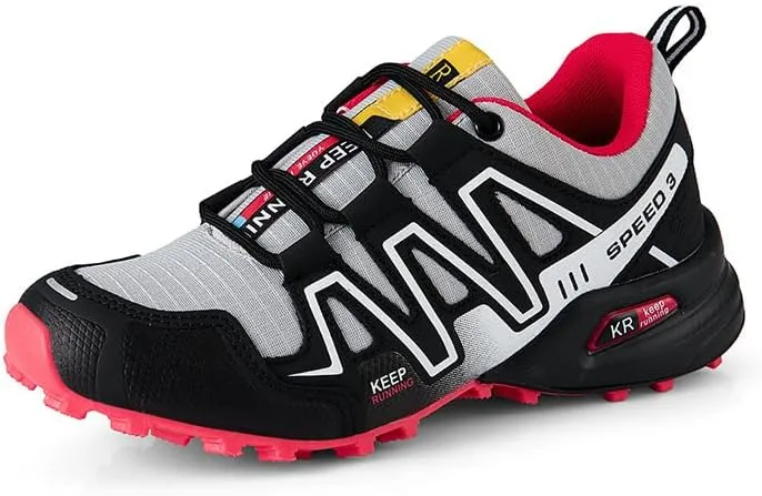 Breathable Hiking Shoes Women | Casual Walking Waterproof Shoes for Women | Comfortable & Light-Weight & Non-Slip | Women's Camping Shoes Walking Trekking Camping Tennis Sport Sneakers