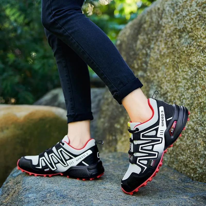 Breathable Hiking Shoes Women | Casual Walking Waterproof Shoes for Women | Comfortable & Light-Weight & Non-Slip | Women's Camping Shoes Walking Trekking Camping Tennis Sport Sneakers