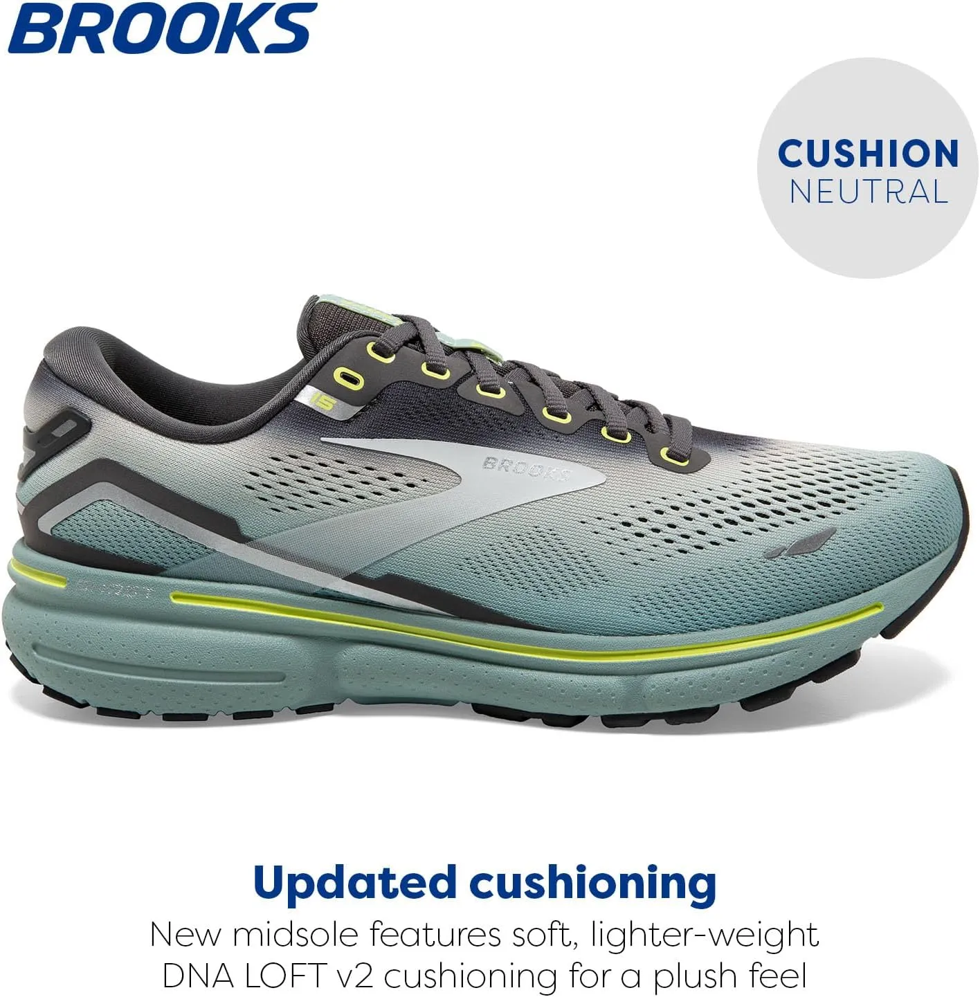 Brooks Men's Ghost 15 Neutral Running Shoe