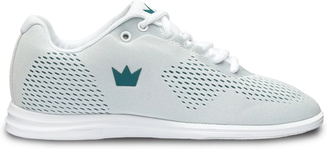 Brunswick Axis Wht/Teal Ladies Size 8