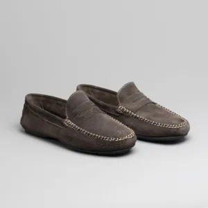 Catesby Shoemakers JOSEPH Mens Suede Leather Casual Driving Loafers Brown
