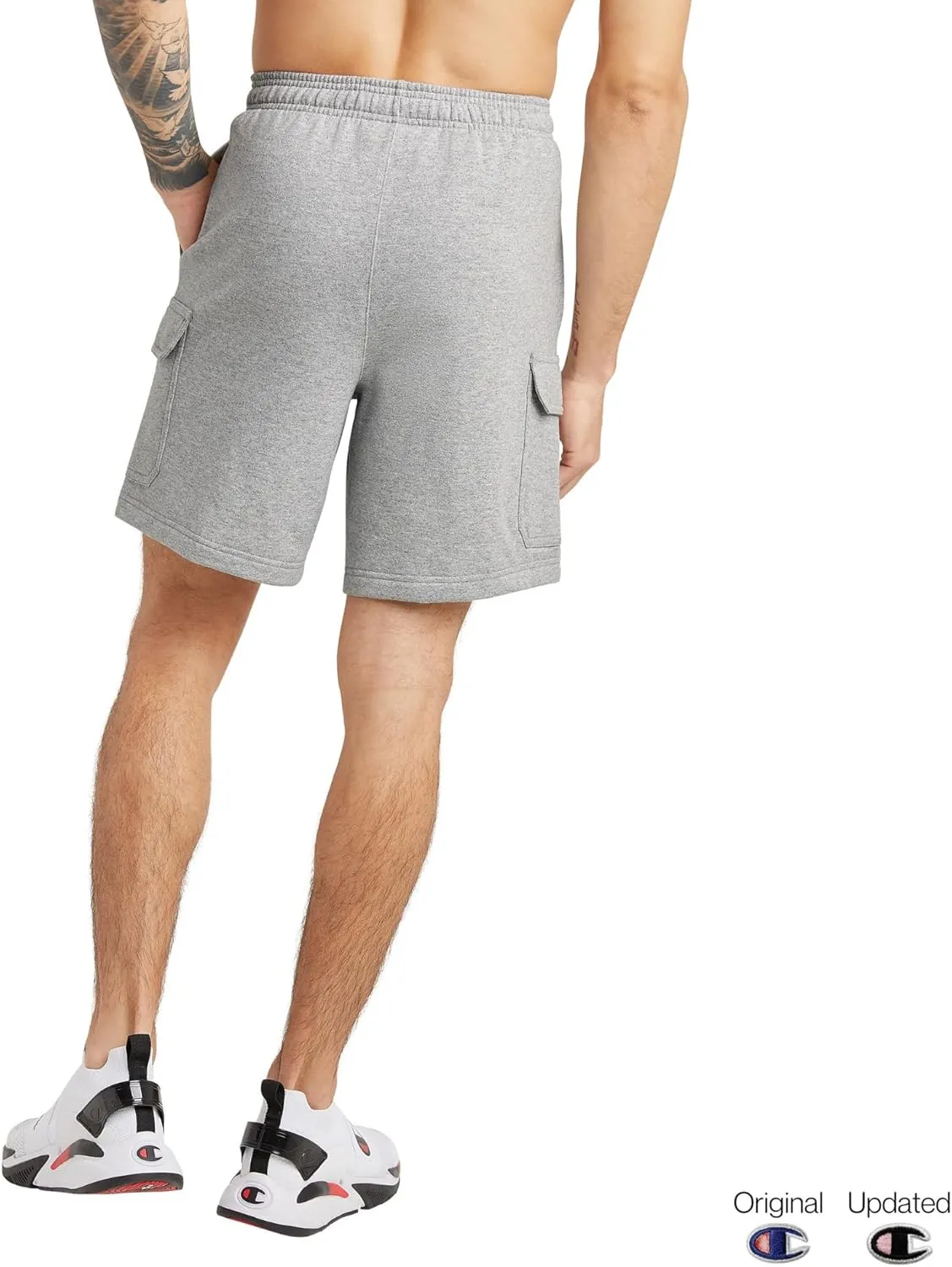 Champion Men's Cargo Shorts, Powerblend, Shorts For Men, Comfortable Cargo Shorts For Men (Reg. Or Big & Tall)