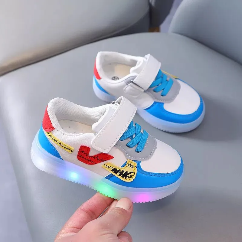 Children's LED Light-Up Sport Shoes | Anti-Slip Sneakers for Boys & Girls | Toddler Luminous Sole Shoes