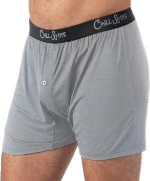 Chill Boys Performance Boxers -Cool Comfortable Men's Boxer Shorts. Soft Anti-Chafing Underwear for Men. Tagless Boxers