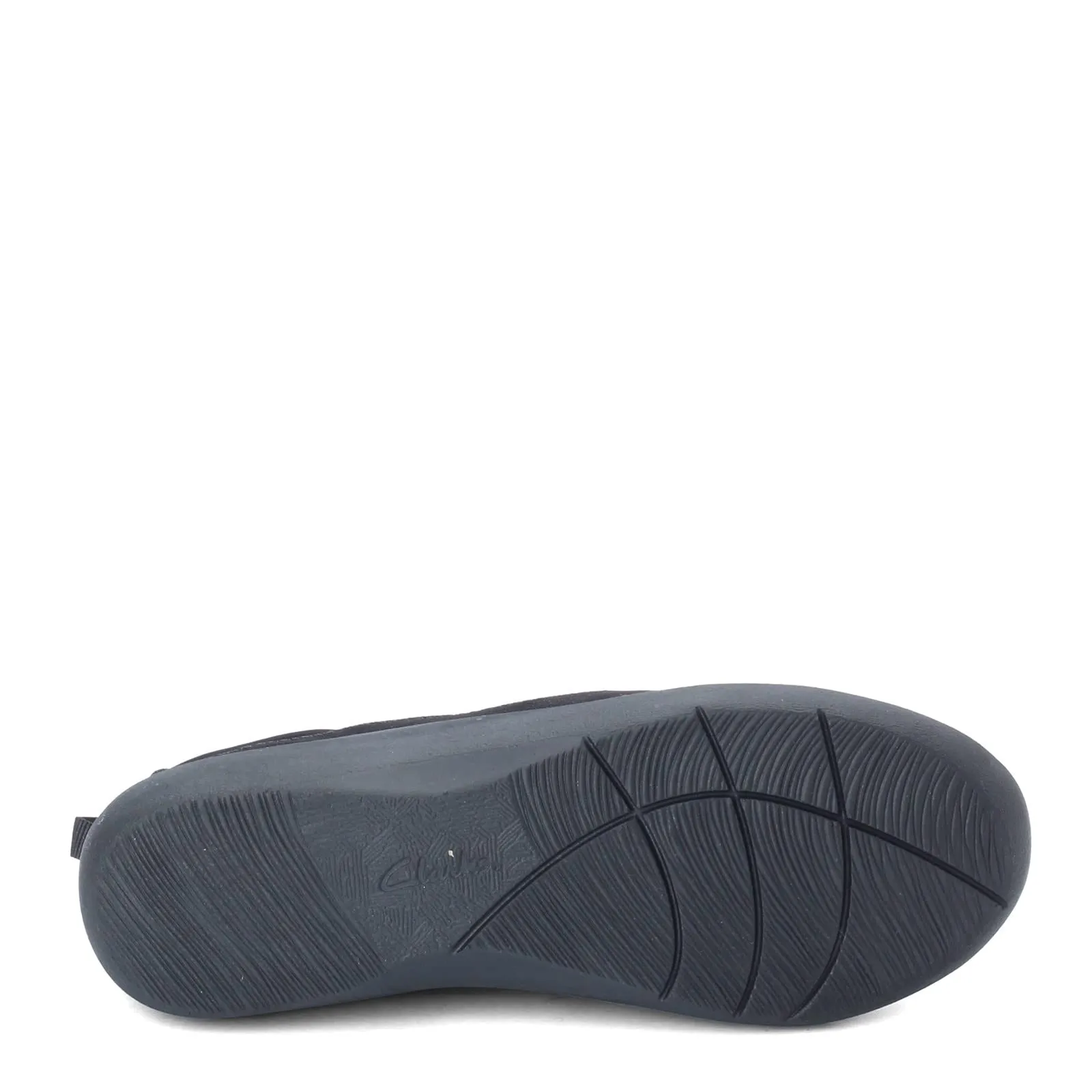 Clarks Women's CloudSteppers Sillian Paz Slip-On Loafer, Black Synthetic Nubuck, 7 W US