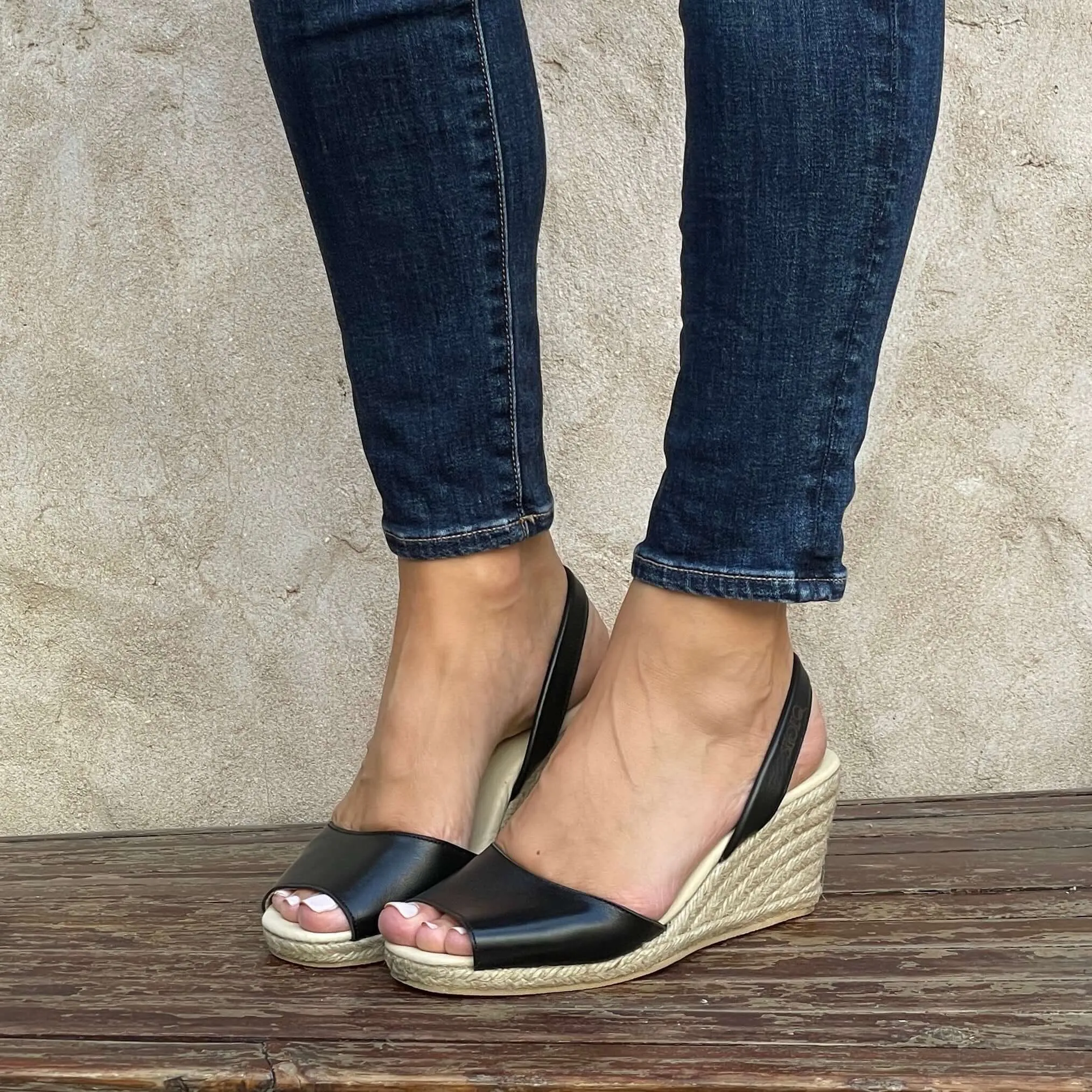Classic Espadrille Wedge ('23 Edit) in Charcoal