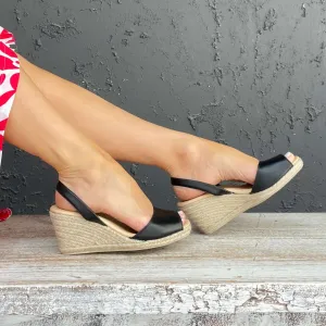 Classic Espadrille Wedge ('23 Edit) in Charcoal