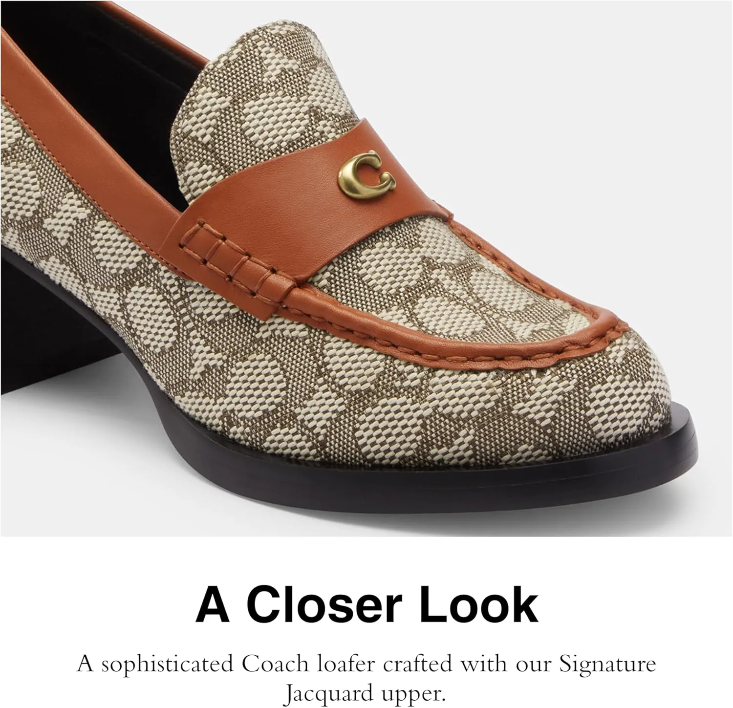 Coach Women's Natalie Signature Textile Jacquard Loafer