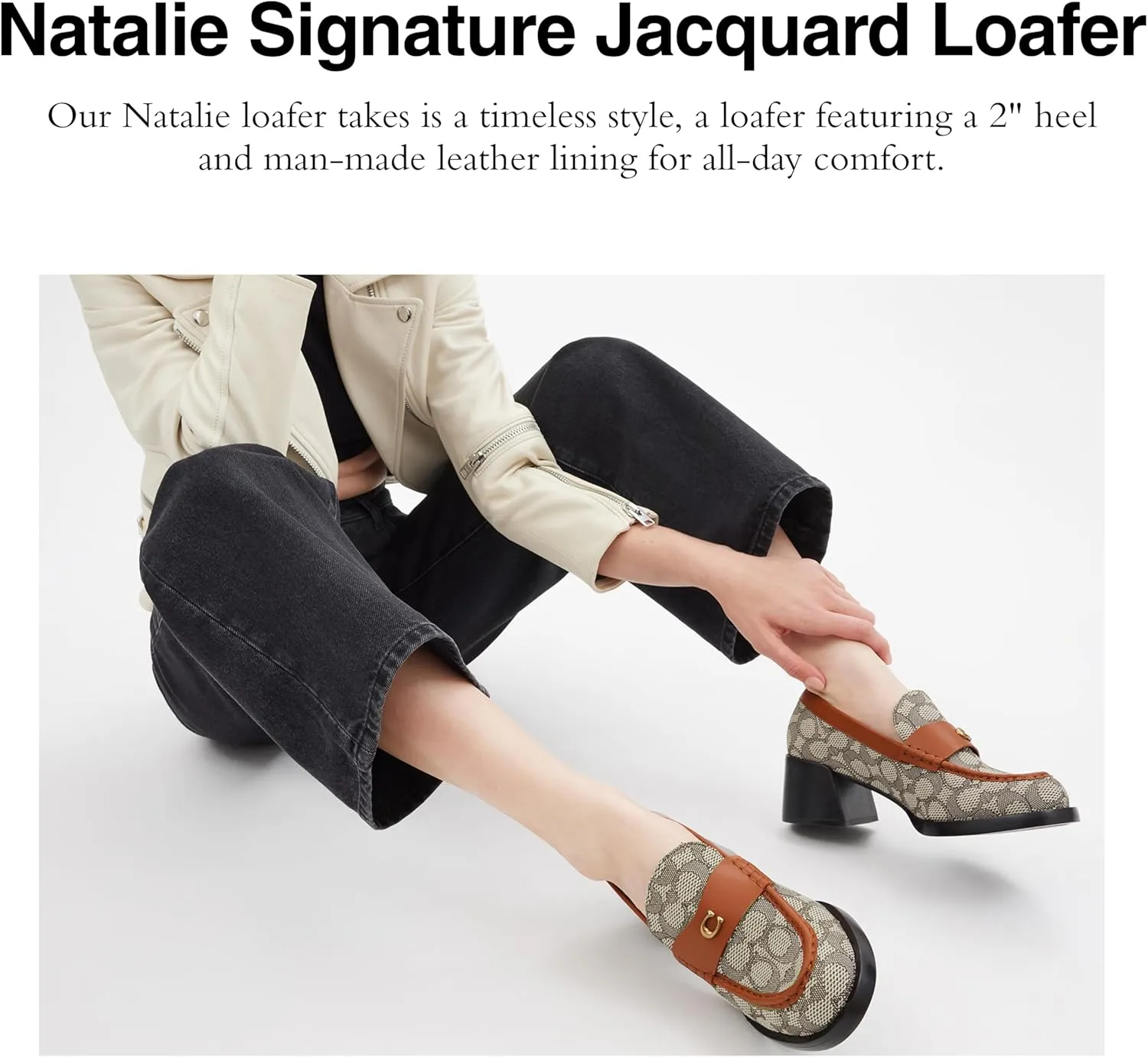 Coach Women's Natalie Signature Textile Jacquard Loafer