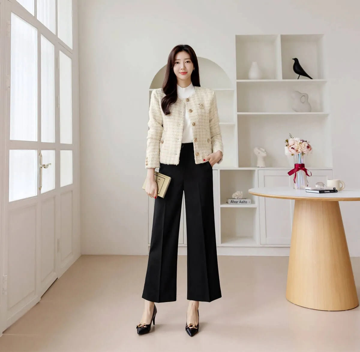 Comfortable Elegant Wide Slacks Pants