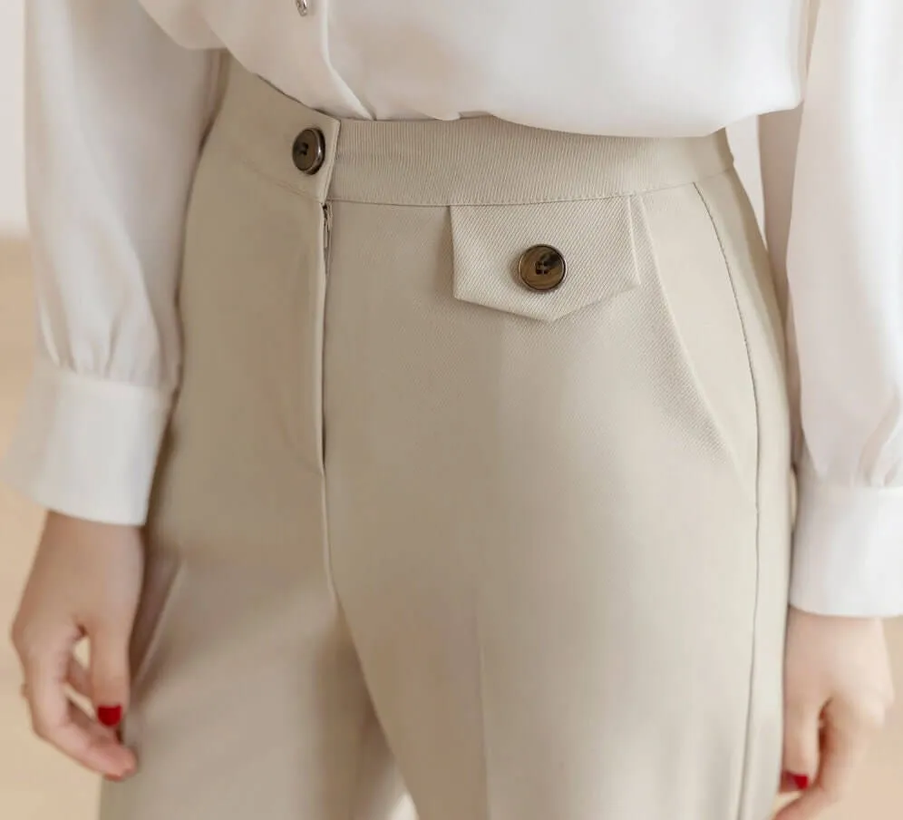 Comfortable Elegant Wide Slacks Pants