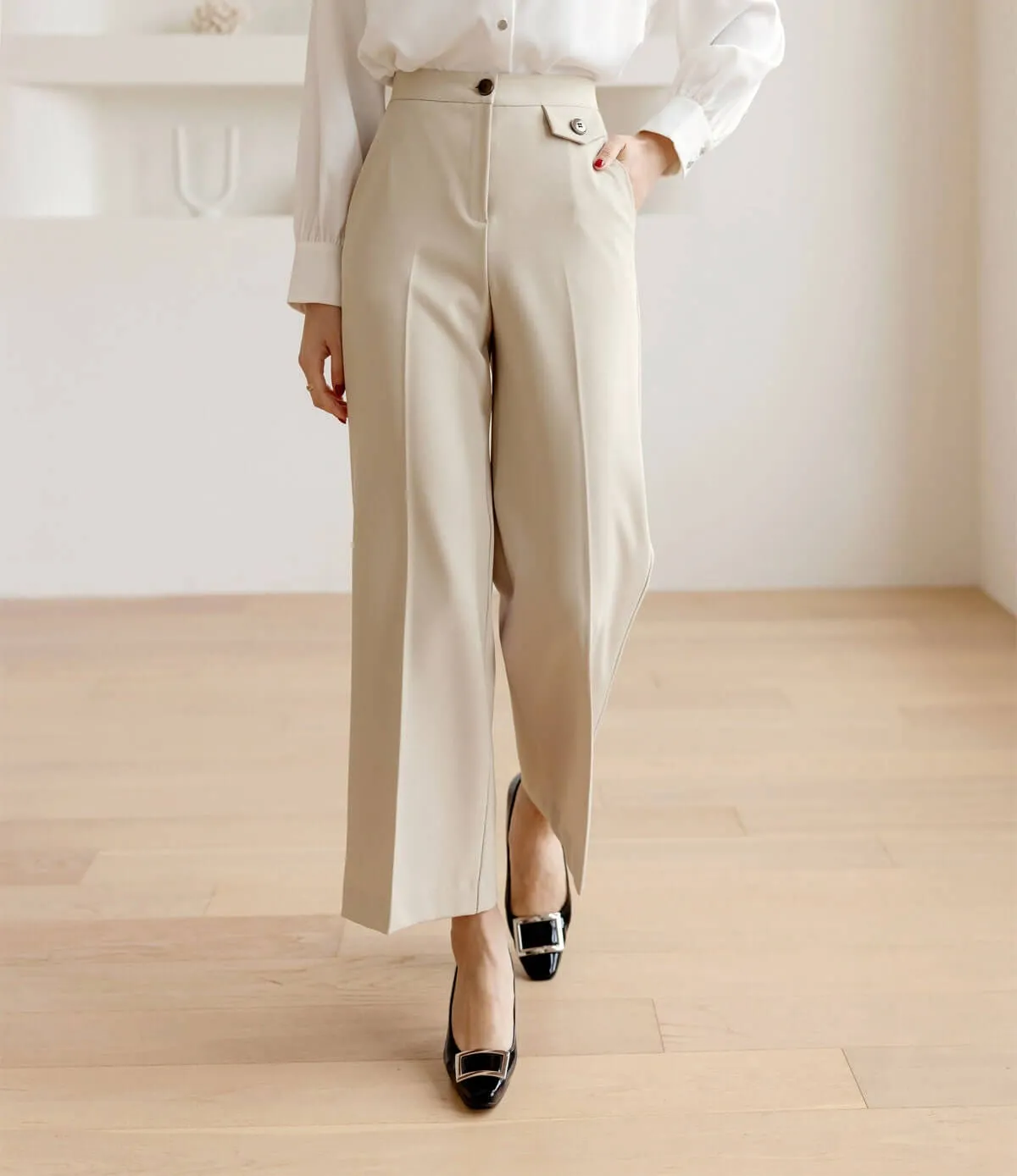 Comfortable Elegant Wide Slacks Pants