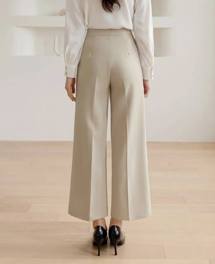 Comfortable Elegant Wide Slacks Pants