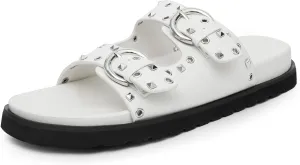 Comfortable Slide Sandals for Women Footbed Flat Sandals Casual Dressy Shoes