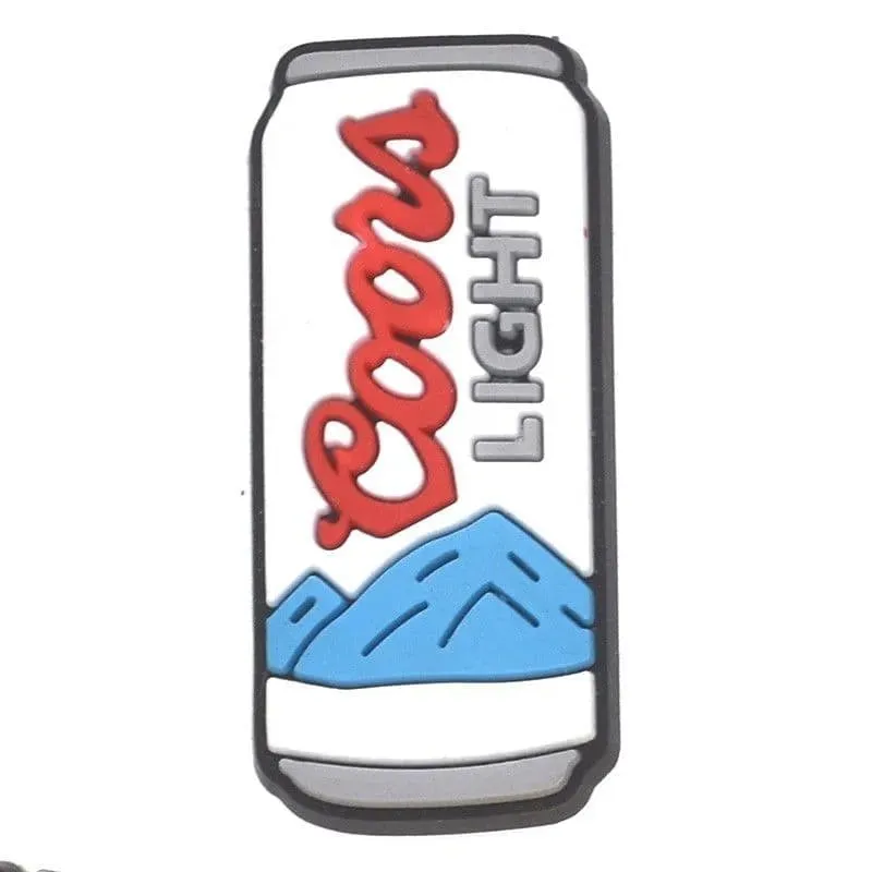 Coors Light Beer Can Shoe Charm